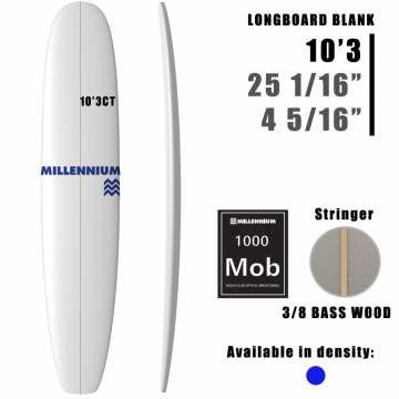 Tabla larga Pain de Mousse 10'3CT MILLENNIUM 3/8 BASS Tabla larga Pain de Mousse 10'3CT MILLENNIUM 3/8 BASS