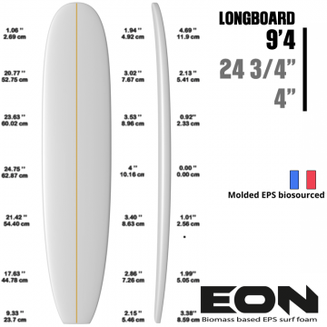 Pain de Mousse EPS HIGH FUSED 6'6"F café con leche