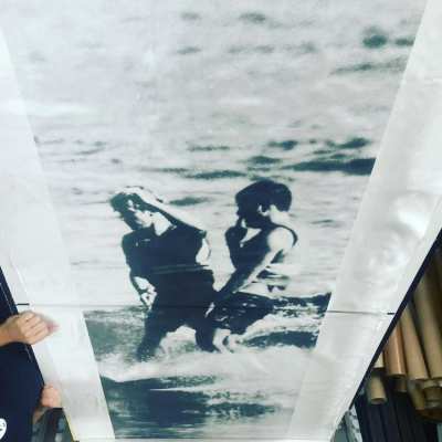 UV ink printing on fiberglass