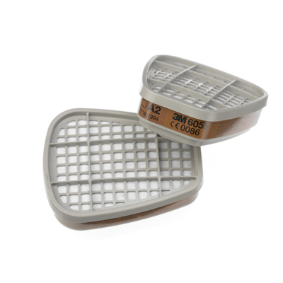 Pair of 3M 6055 gas and vapor filters A2