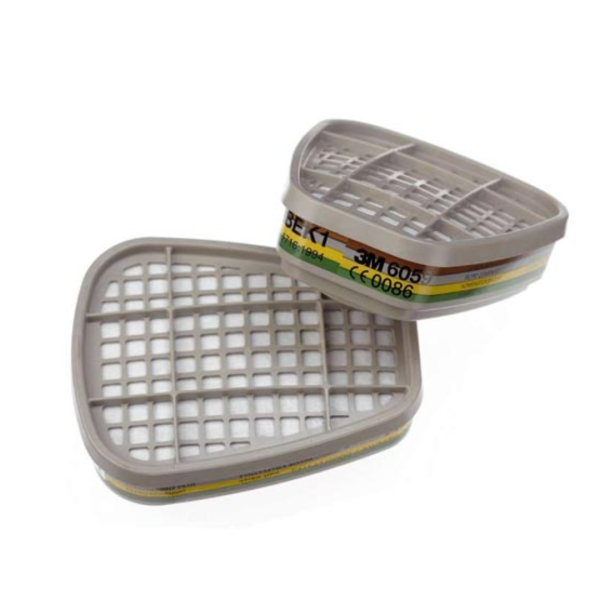 Pair of 3M 6059 gas and vapor filters ABEK1