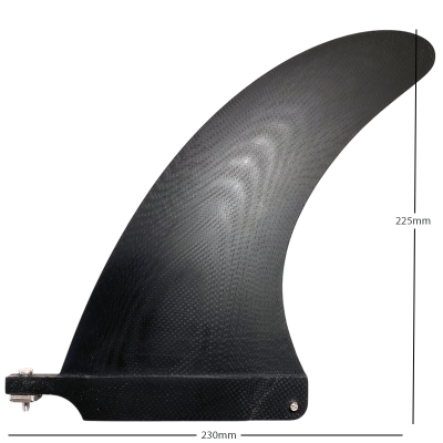 Longboard Single Fin Dolphin 8 - black tint
