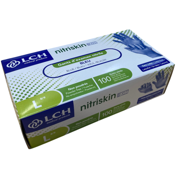 Caja de 100 Guantes Nitrilo Azules