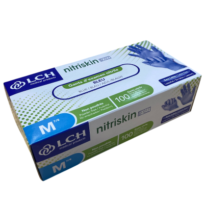 Box of 100 Blue Nitrile Gloves Box of 100 Blue Nitrile Gloves