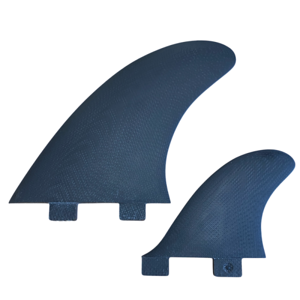 Quillas Twin Fin MR 2+1 - systema FCS black tint