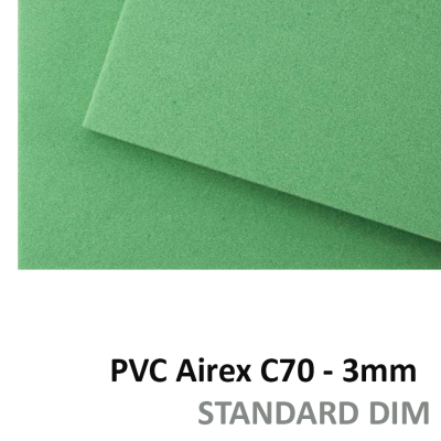 PVC AIREX espesor 3mm - dimensiones estandard PVC AIREX espesor 3mm - dimensiones estandard