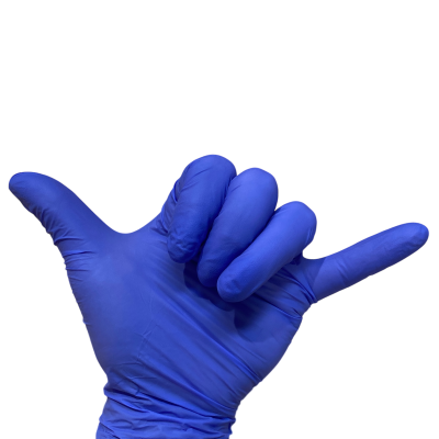 Boite 100 Gants Nitrile Bleu