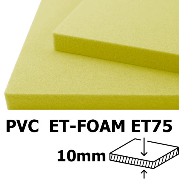 PVC ET-FOAM ET75 thickness 10mm