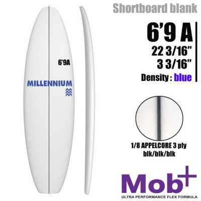 ESPUMA BLANK 6'9A MILLENNIUM 1/8 APPELCORE