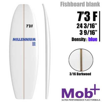 7'3 F FIsh MILLENNIUM 3/16 darkwood
