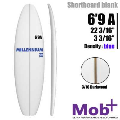 FOAM BLANK 6'9A MILLENNIUM 3/16 darkwood