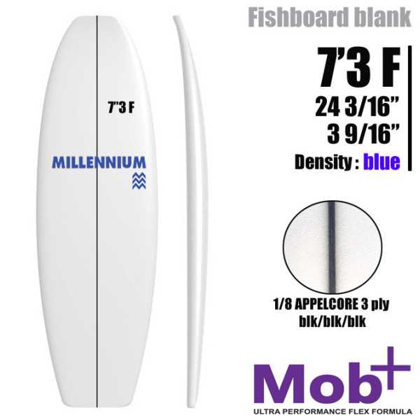7'3 F Fish MILLENNIUM 1/8 appelcore black