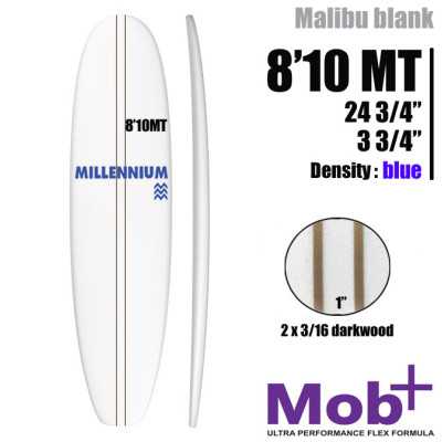 8'10 MT Mid lenght MILLENNIUM double lattes 2x 3/16 darkwood @1