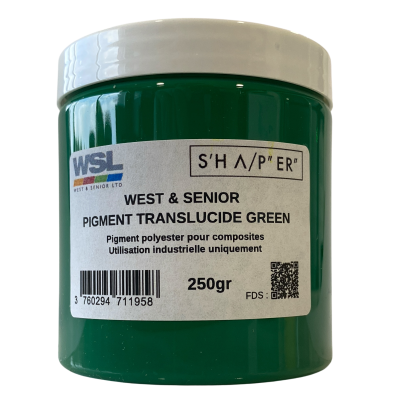 Pigmento verde translúcido 250 g da West & Senior