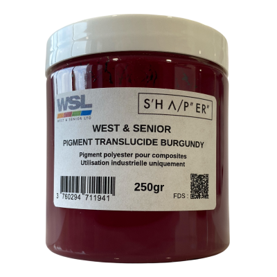 Pigmento translúcido Borgonha 250 g de West & Senior