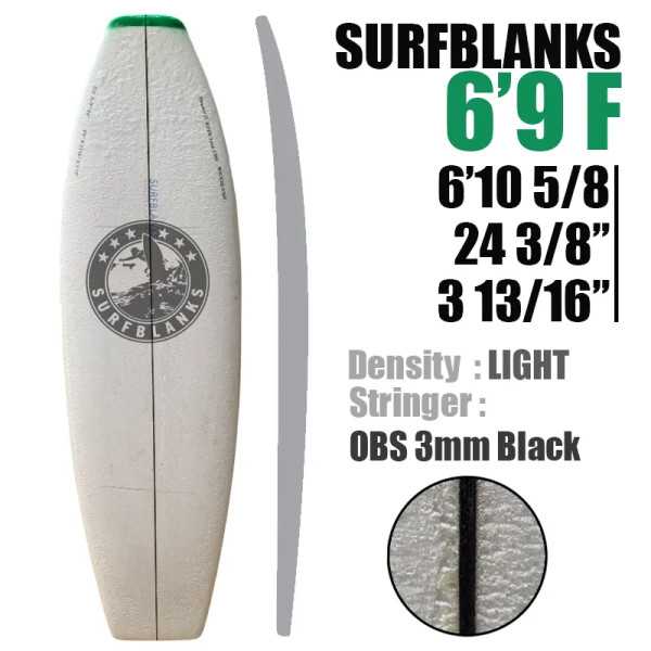 Planchas de surf Fish de 2,05 m - Ligeras (34 kg/m³)