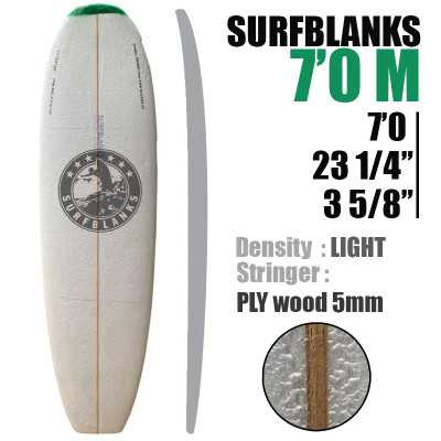 Pain de Mousse 7'0" Malibu SURFBLANKS