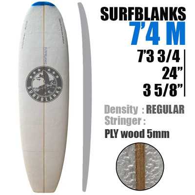 Pranchas de surf Malibu de 7'4" - Padrão 40Kg/m3