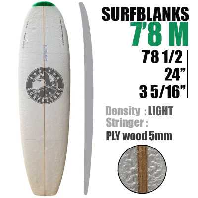 Pain de Mousse 7'8" Malibu SURFBLANKS