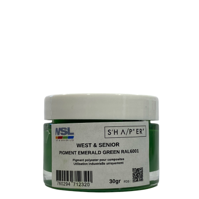 Pigmento verde esmeralda opaco 30 g de West & Senior