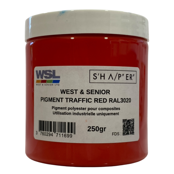 PIGMENTO OPACO VERMELHO TRÂNSITO RAL3020 - 250g