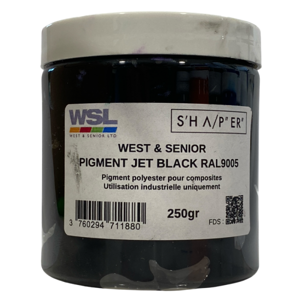 PIGMENT OPAQUE JET BLACK RAL9005 - 250gr