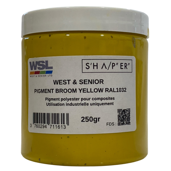 PIGMENTO OPACO AMARELO VASSOURA RAL1032 - 250g