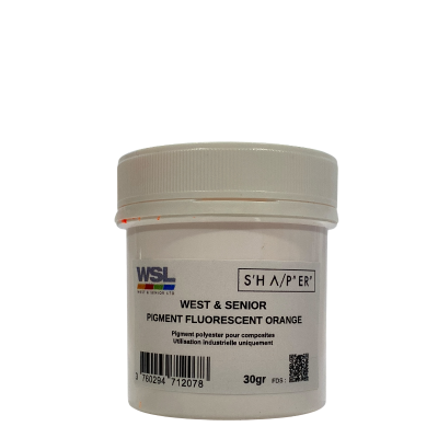 Pigmento laranja opaco fluorescente 30 g de West & Senior