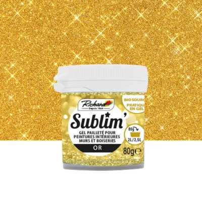 Sublim Gold Glitter Gel - 80g jar