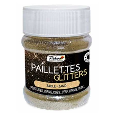 Paillettes Sable - pot de 80grs