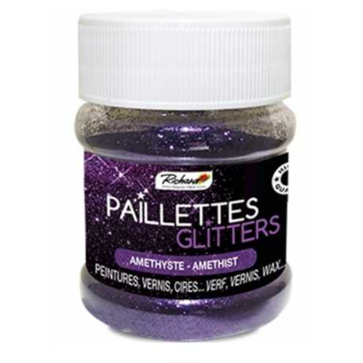 Lentejuelas de amatista - Tarro de 80 g
