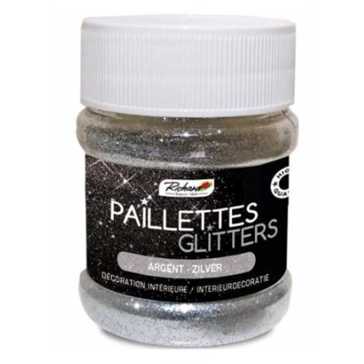 Silver Glitter - 80g jar
