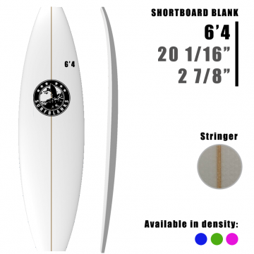 6'4" Shortboard SURFBLANKS