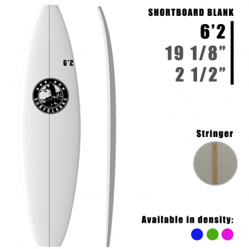 6'2" Shortboard SURFBLANKS