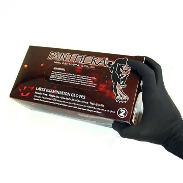 Box 100 Black Latex gloves
