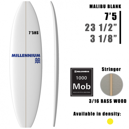 7'5HS Malibu MILLENNIUM Wedge 1/2 DARWOOD