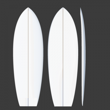 Preshape Retro Fish - Swallow Tail Preshape Retro Fish - Swallow Tail