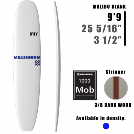 Longboard MILLENNIUM 3/8 DARKWOOD de 9'9 años